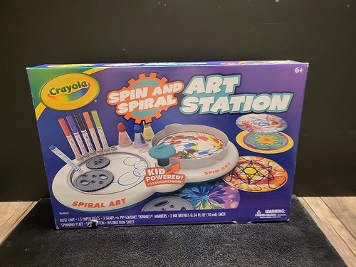 Crayola spin spiral art - &,