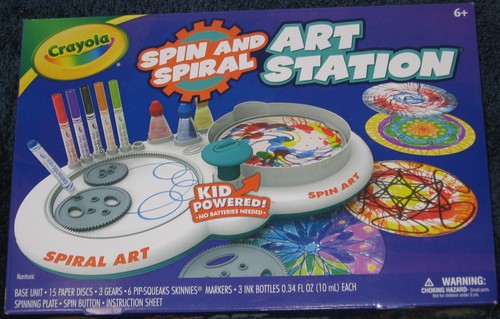 Crayola spin spiral art - spin,