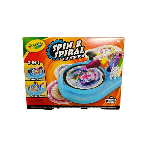 Crayola spin spiral art - spin, &