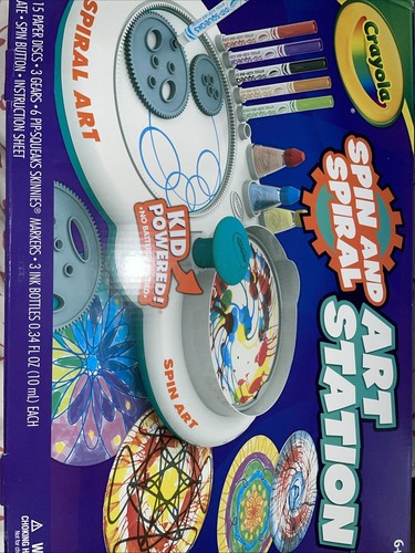 Crayola spin spiral art - spin,