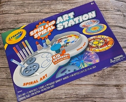 Crayola spin spiral art - spin,