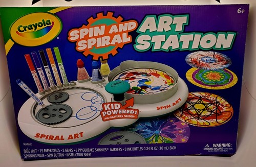 Crayola spin spiral art - &,