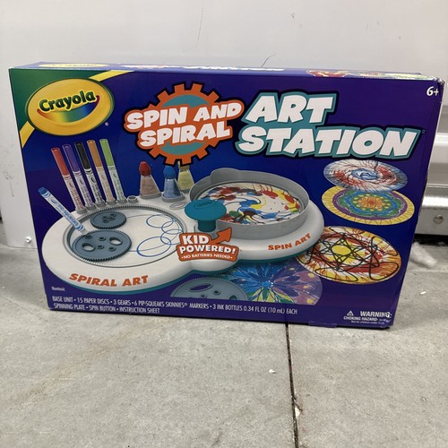 Crayola spin spiral art - &,
