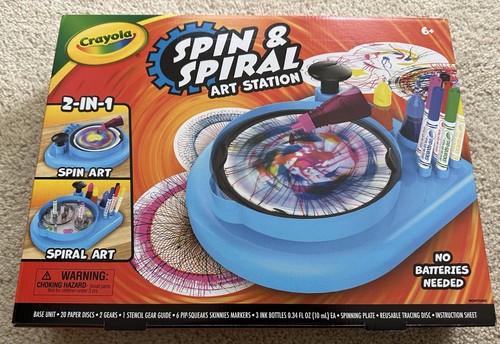 Crayola spin spiral art - spin, &