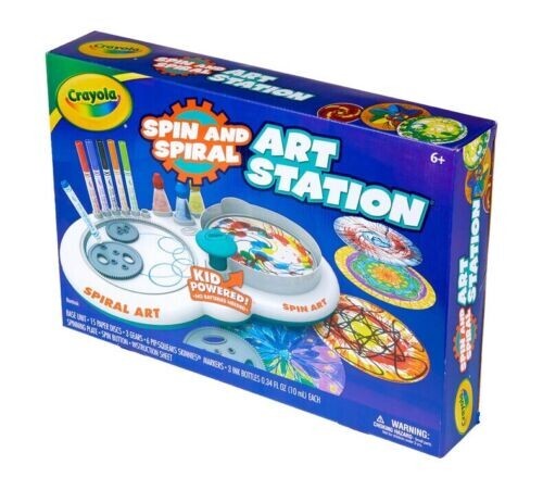 Crayola spin spiral art - spin,