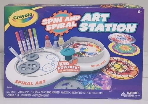 Crayola spin spiral art - &,